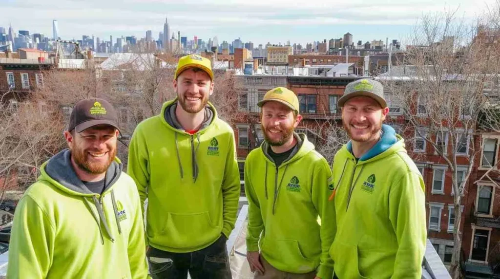 Apex Roofers pictures of professional roofer smiling