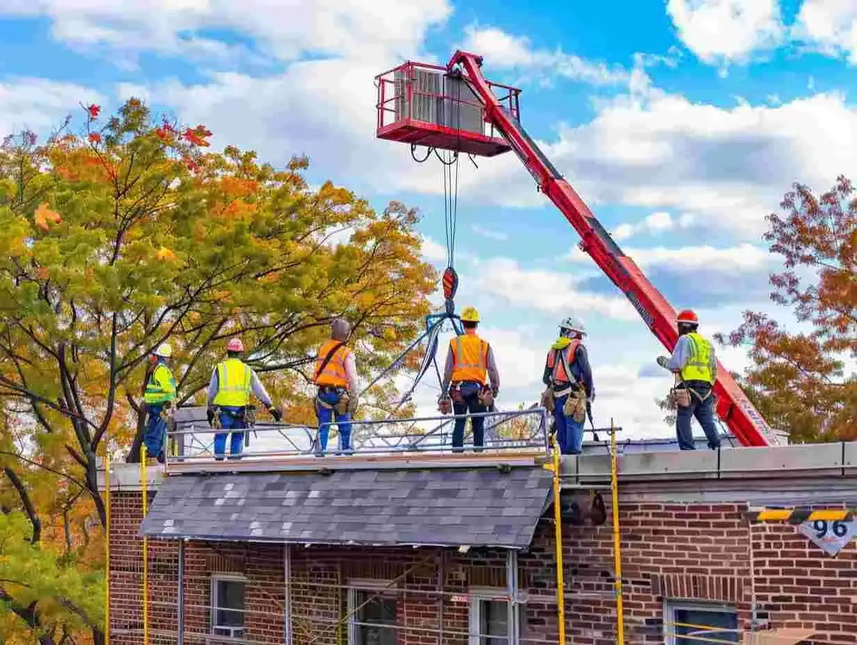 Apex Roofers resident home with flat roofing
